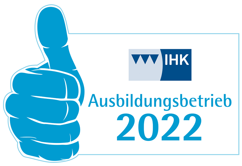 IHK Ausbildungsbetrieb 2022 Abzeichen