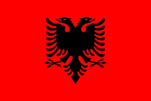 Albanien Flagge